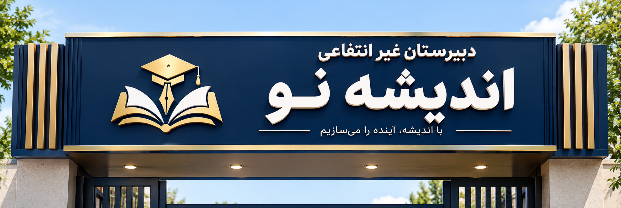 تابلو دبیرستان اندیشه نو